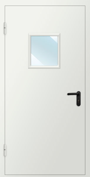 Рентгенозащитная дверь с остеклением 300х300мм Pb 1,7